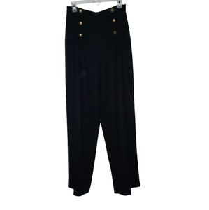 Y2K Sailor style black trousers.
